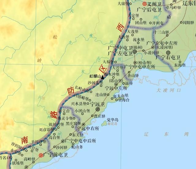 明朝的关宁防线，的确成为了一道摆设。关宁防线，是明朝在山海关外的辽西走廊打造的