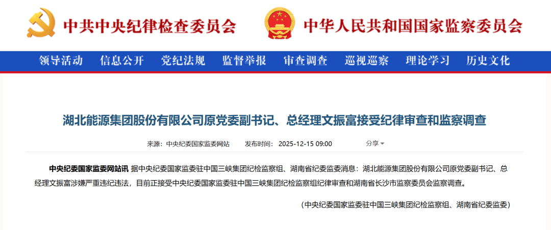 电力反腐: 赵宗林、文振富被查