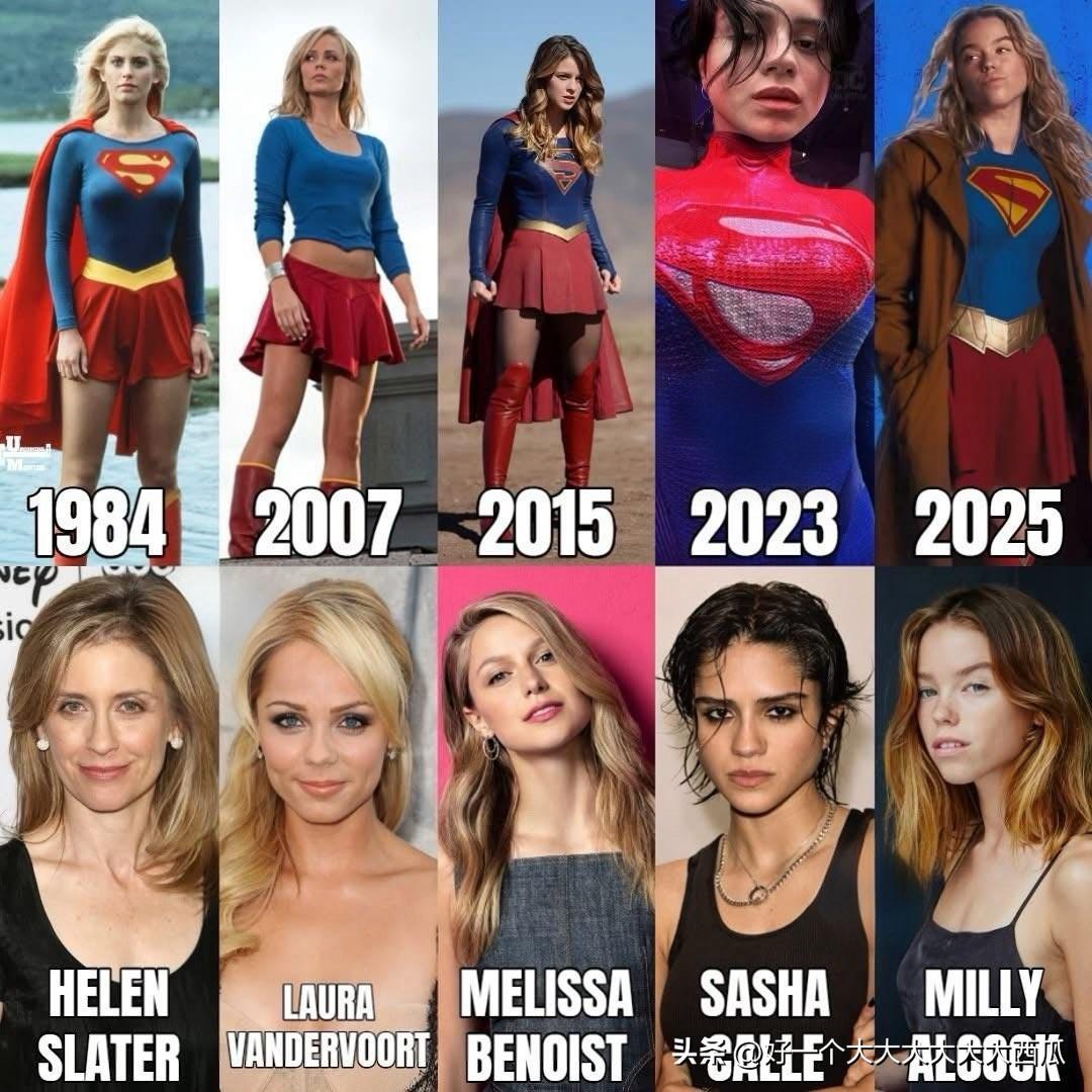 美国电影超级英雄系列的女超人形象，40年来换了好几个演员，1984年的女超人