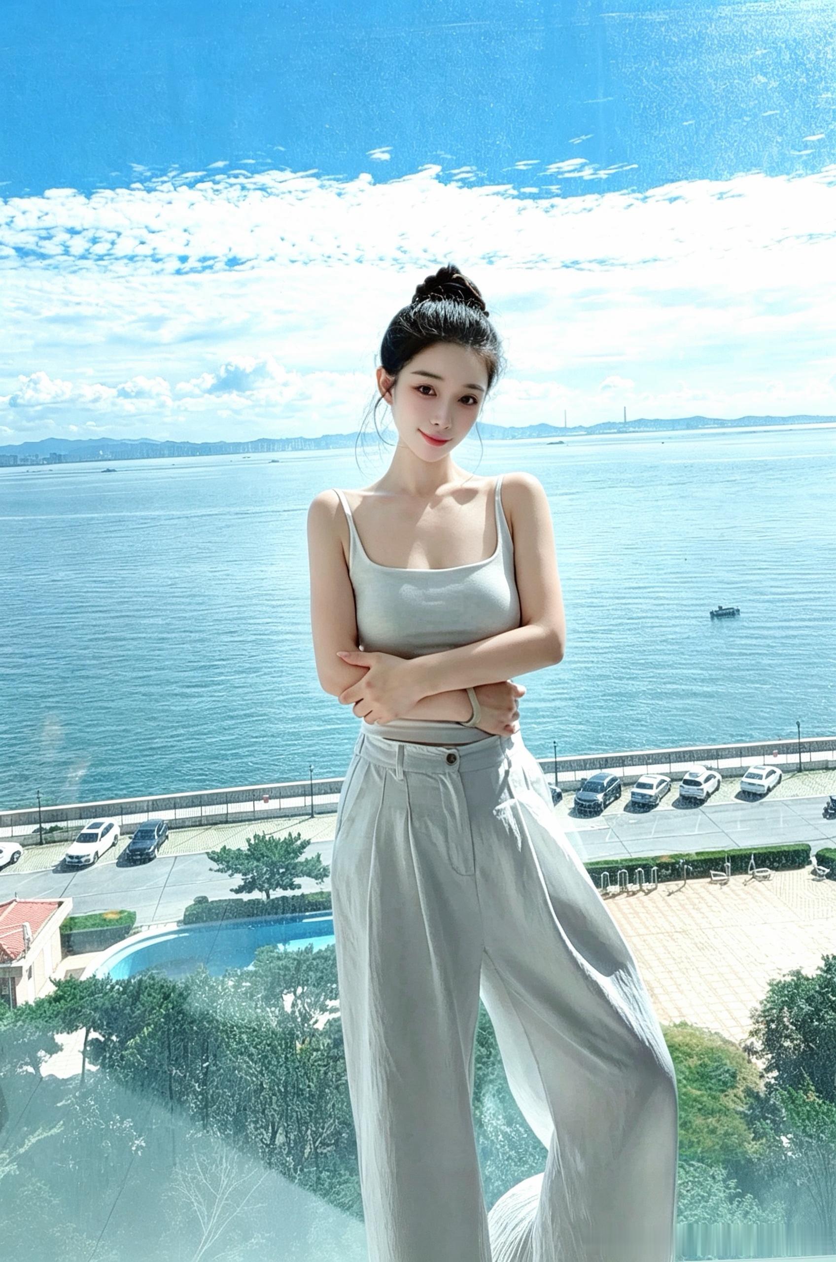 早安☀️起床就能看到大海的感觉谁懂🏖️(ˆ˚ˆ✿)威海