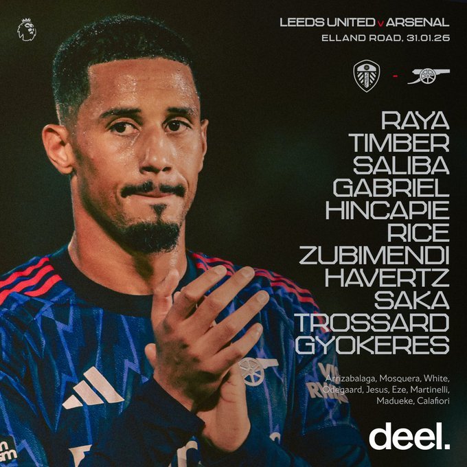 阿森纳首发！约克雷斯+哈弗茨有戏！！利兹联vs阿森纳英超联赛阿森纳