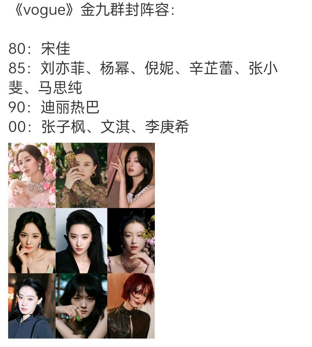 VOGUE群封阵容，众说纷纭，我觉得就是纯粹不想再加班而已[并不简单]​​​