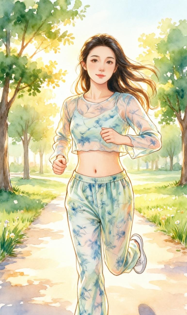 傍晚跑了4公里，第3公里最想停。以前会硬撑，今天放慢速度调整呼吸，反而轻松跑