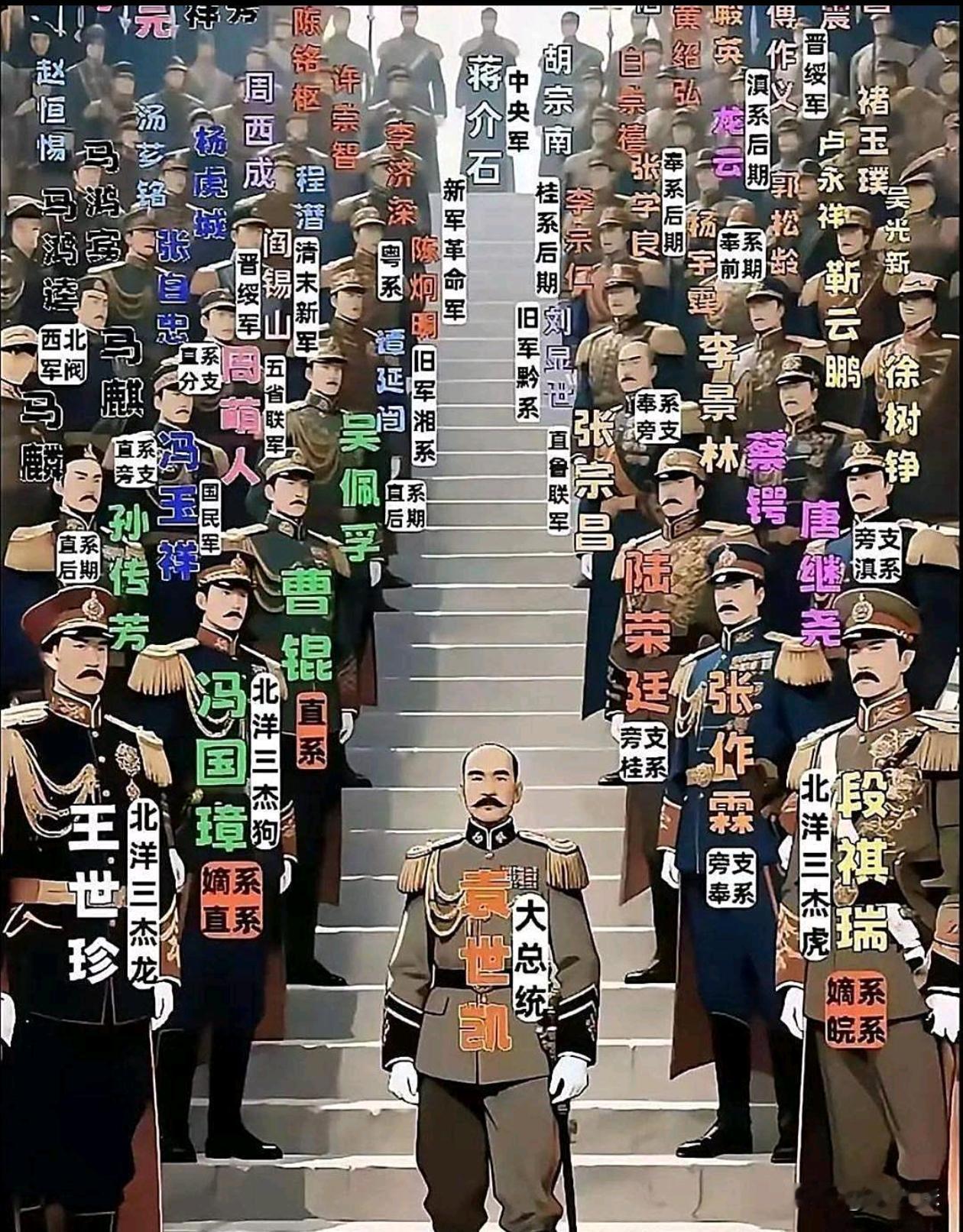 原来那个时候已经被军阀割据成这个样子了