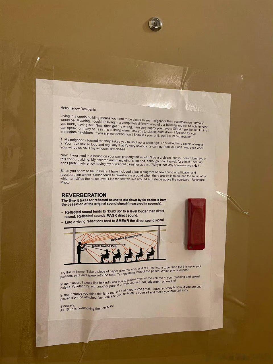如何用科普的方式怒怼夜夜笙歌叫床巨大声的邻居！国外网友表示他的邻居是一堆情侣，日
