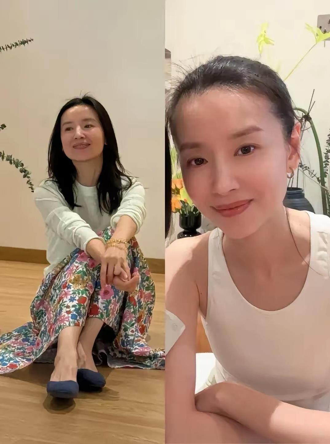 素颜的董洁比化妆还美