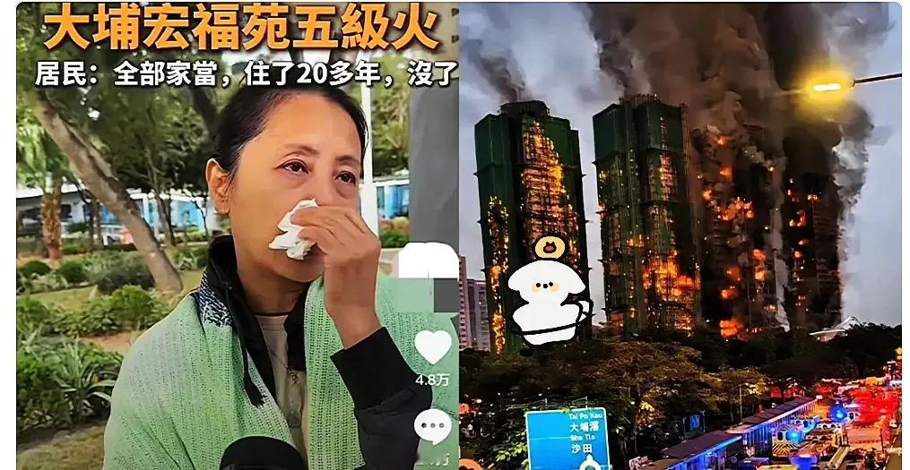 香港女家主的房子烧没了她的话让人破防！宏福苑那场大火，把一位女家主一辈