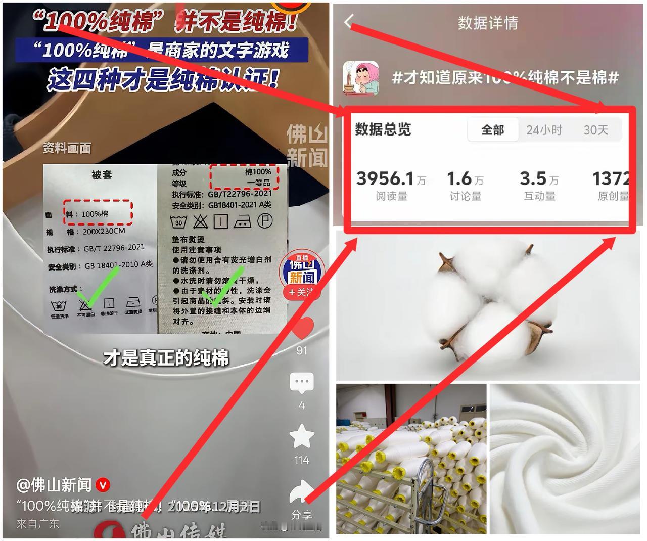 “原来100%纯棉不是棉”上热搜！你以为买的是纯棉，其实买的是211.7万家企业