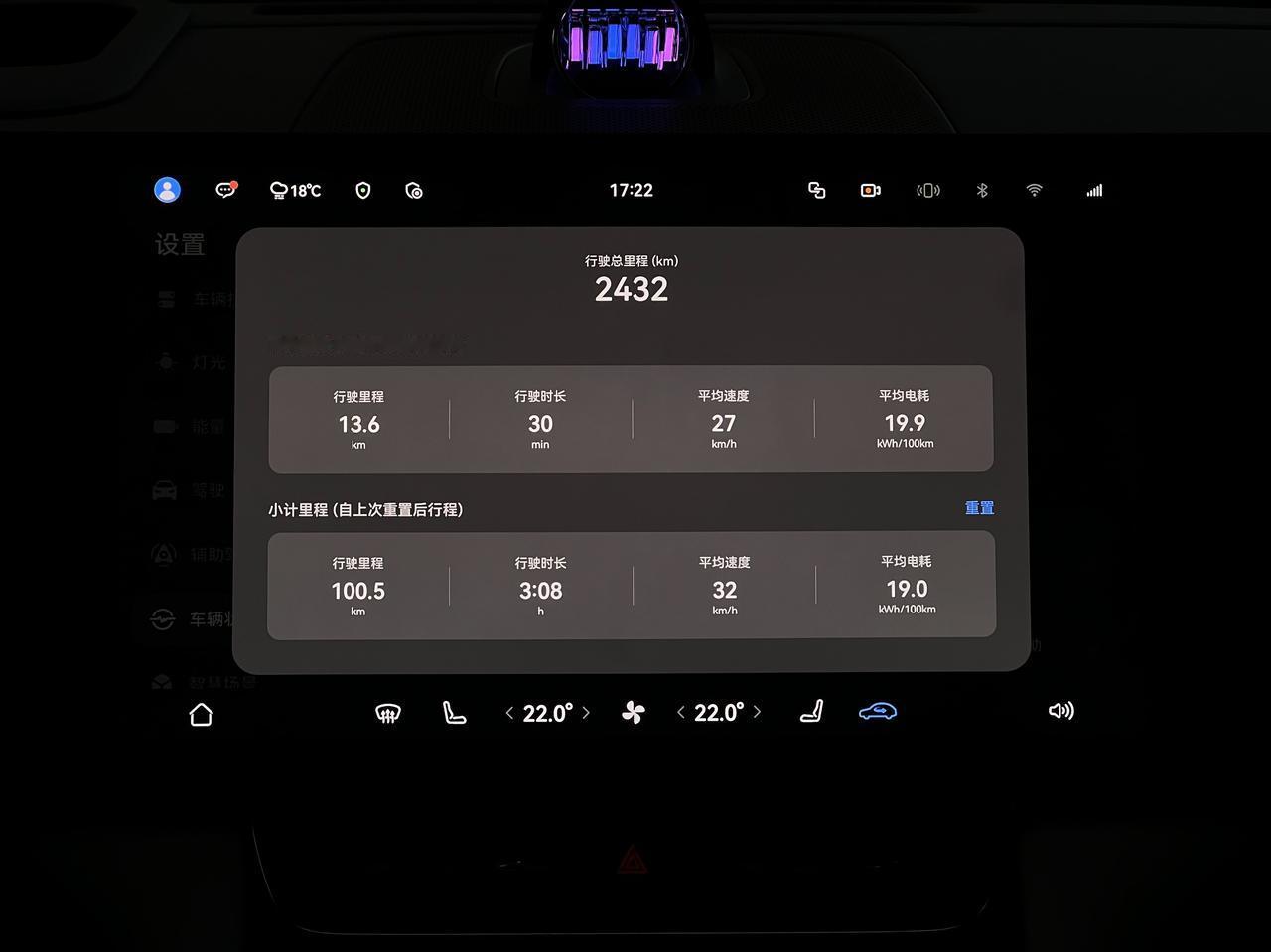 前阵子办公室来了一辆问界M8纯电版，四驱Ultra。在市区转悠了100公里，电耗