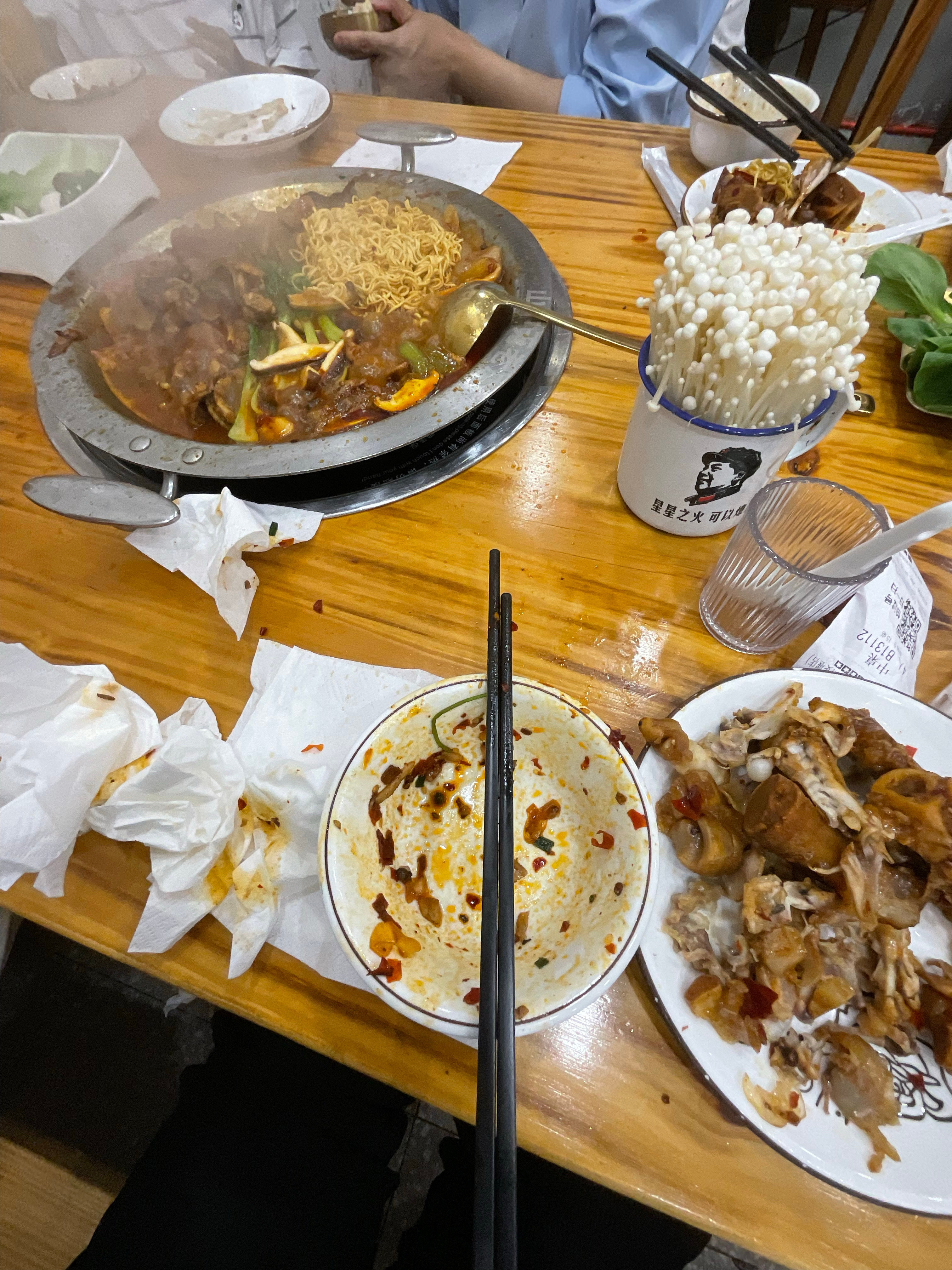 等了我一个小时的晚饭