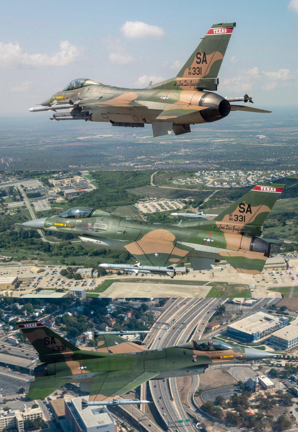 F-16的越战东南亚迷彩​​​