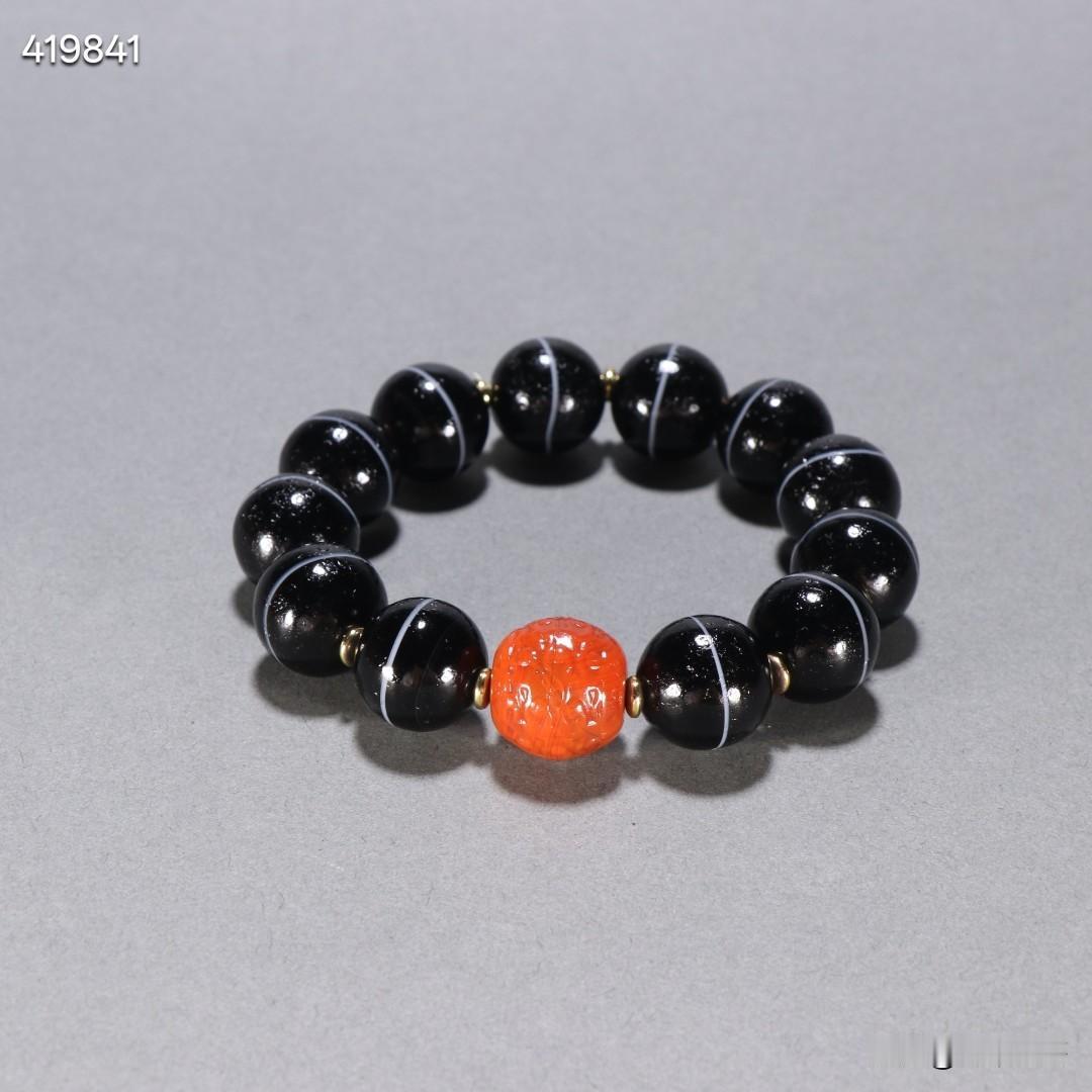 清一线药师手串规格：珠径1.6cm