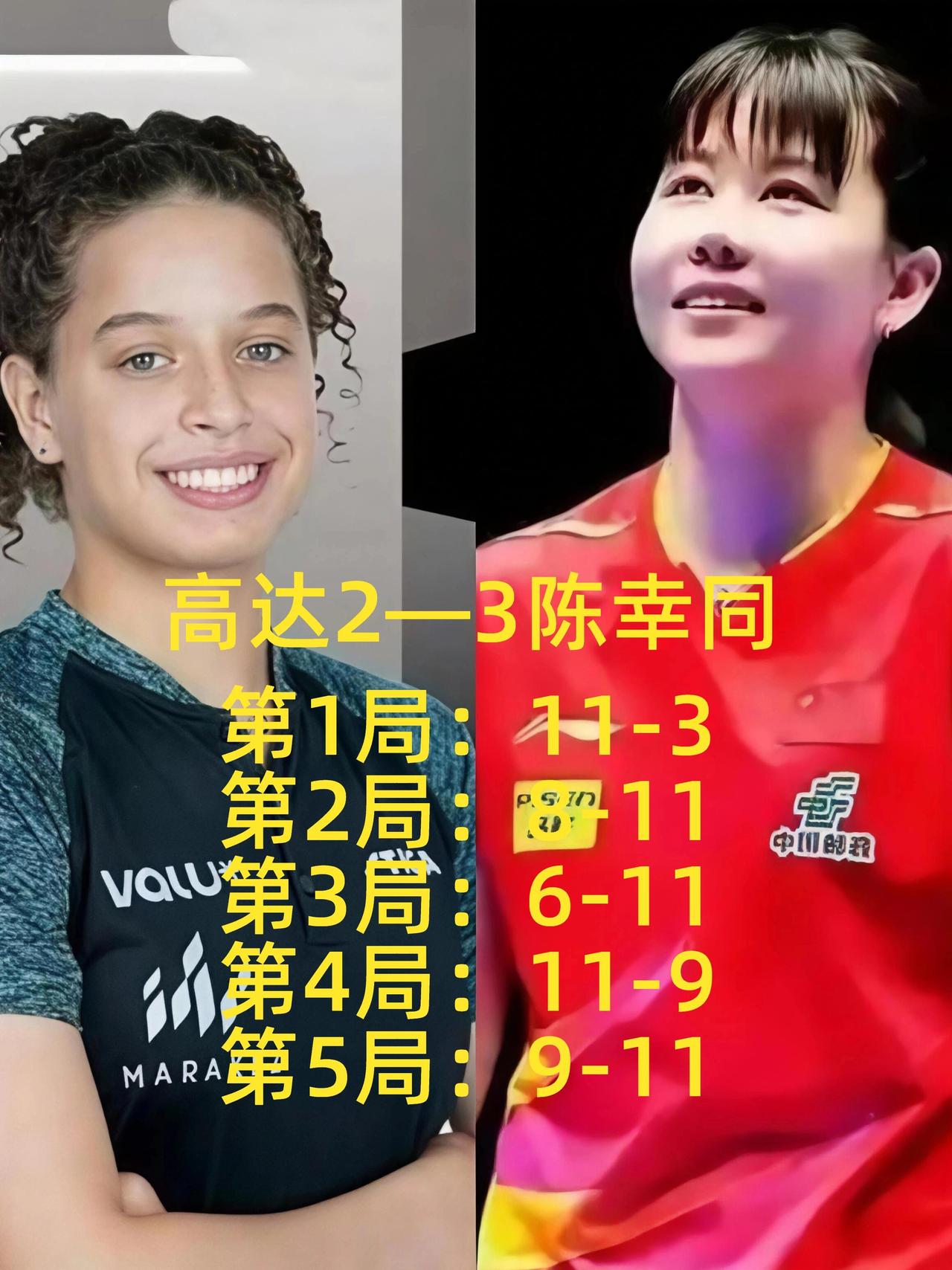 心脏骤停的一场乒乓球！陈幸同决胜局一度1‑7落后，眼看就要出局。对手18岁埃