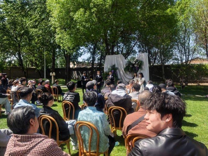 樊霄堂婚礼现场伴郎:郎昊辰、王霄笛，主持人:张九龄