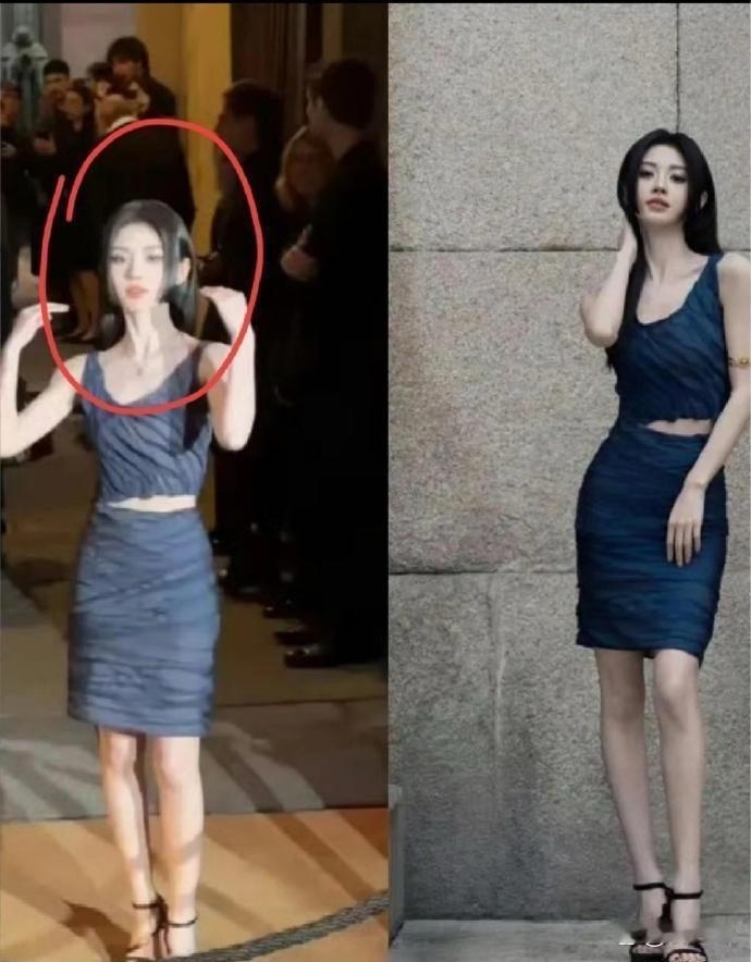 鞠‏婧祎的生图和精修图对比，差⁠‏别到底大不大？
