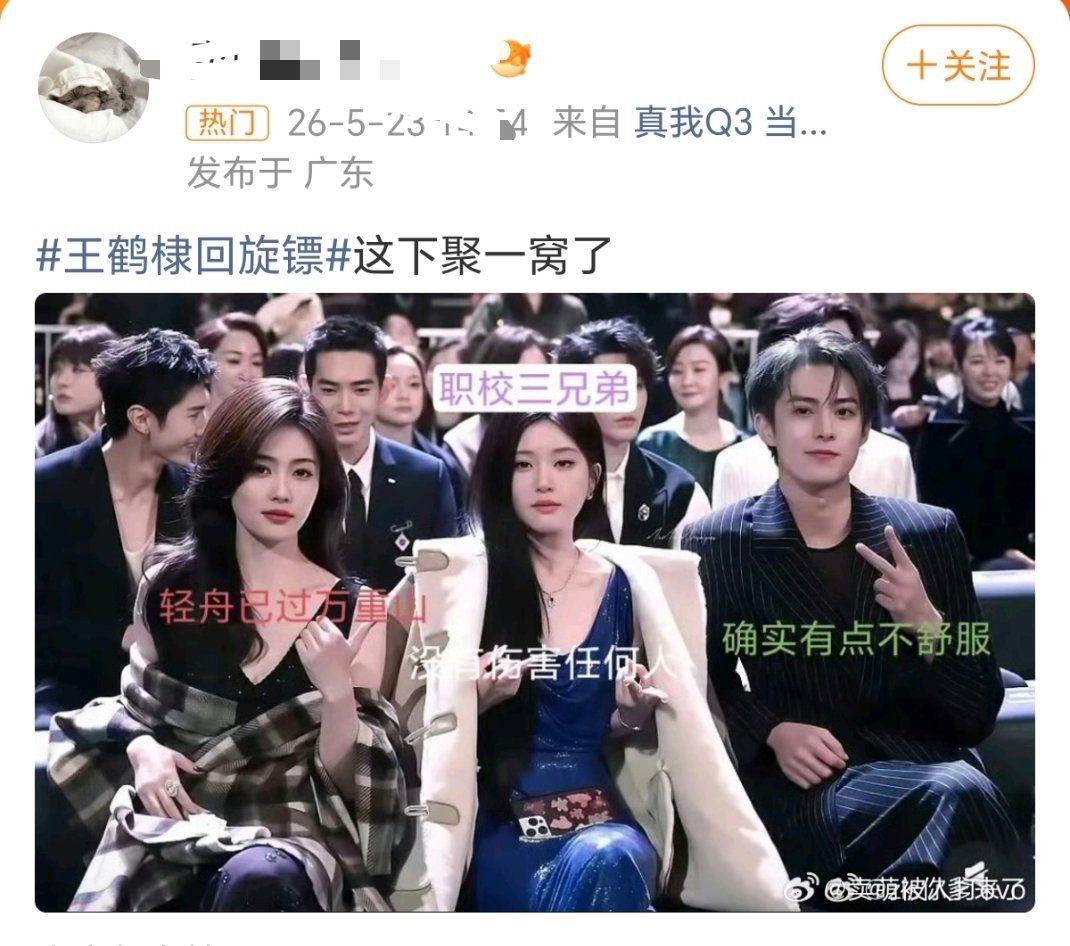当年最火的一张图白鹿赵露思王鹤棣近期接二连三被针对你赞同她的看法吗？