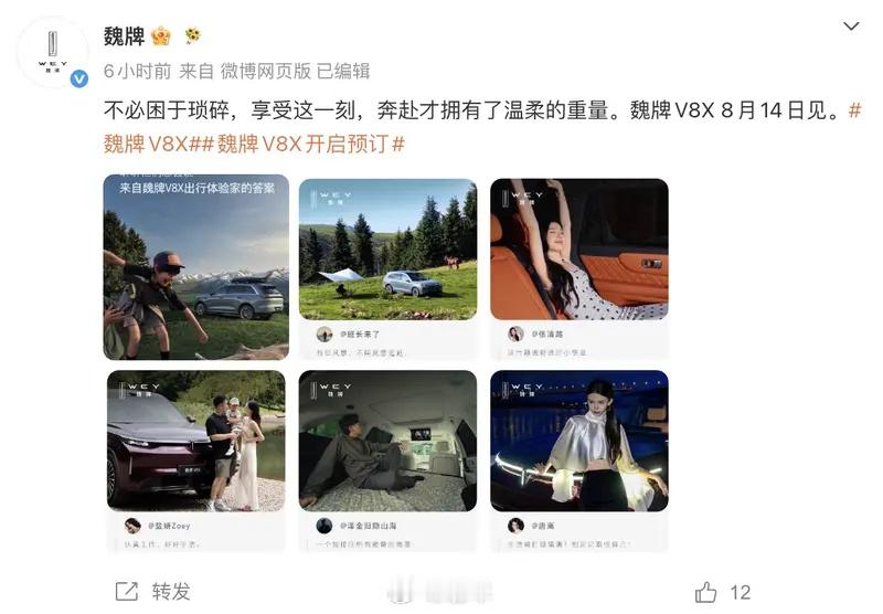 搭载混动系统/综合续航1659km】我们从魏牌官方获悉，魏牌V8X将于...
