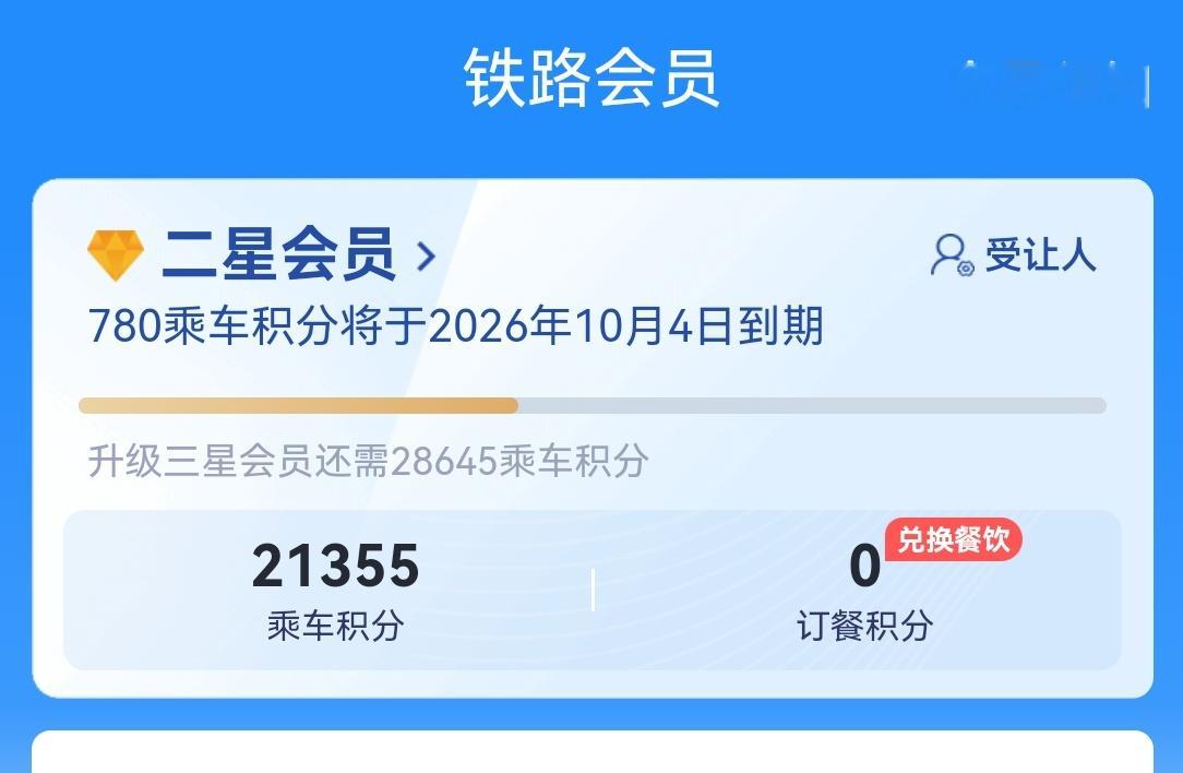 我才知道12306有积分兑换车票感觉三年我浪费了好多钱​
