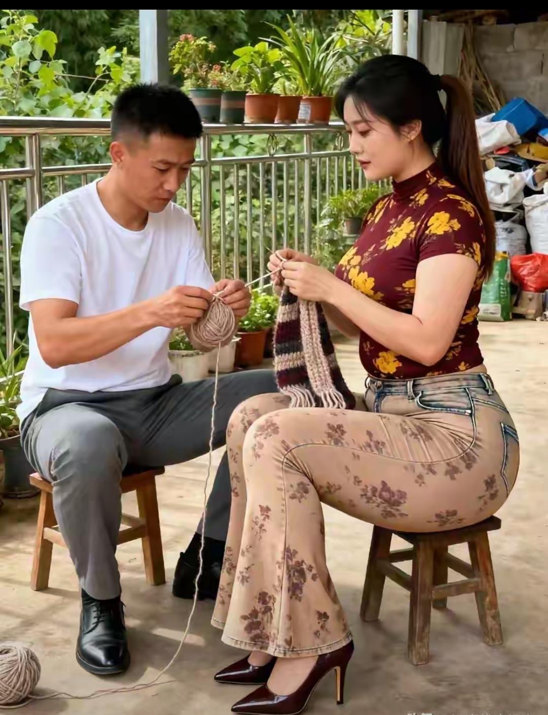 会纺线织布的老婆，幸福的陪伴与陪伴的烦恼哪个更多呢？