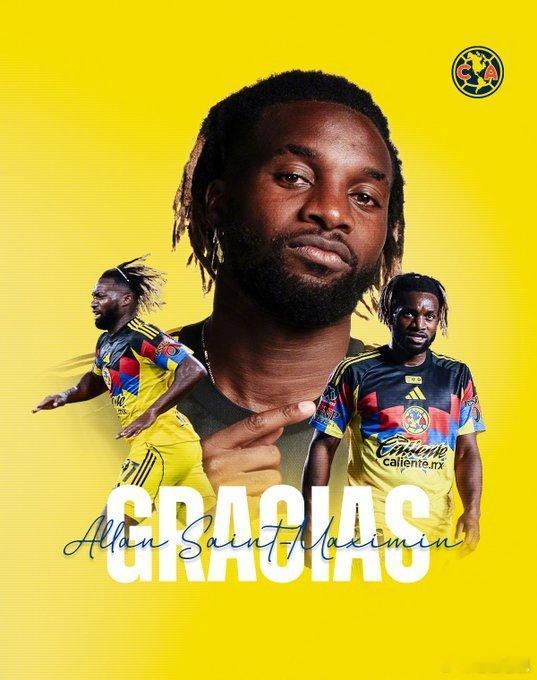 【官方】美洲队与28岁的法国边锋圣马克西曼解约，他在半年前从吉达国民10.3M欧