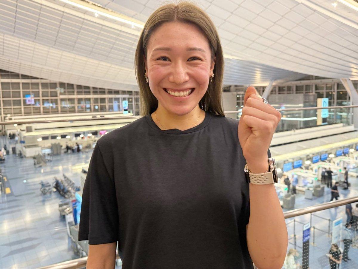 日本主攻石川真佑已飞往土耳其，新赛季她将加入土耳其伊萨奇巴希俱乐部。出发前，