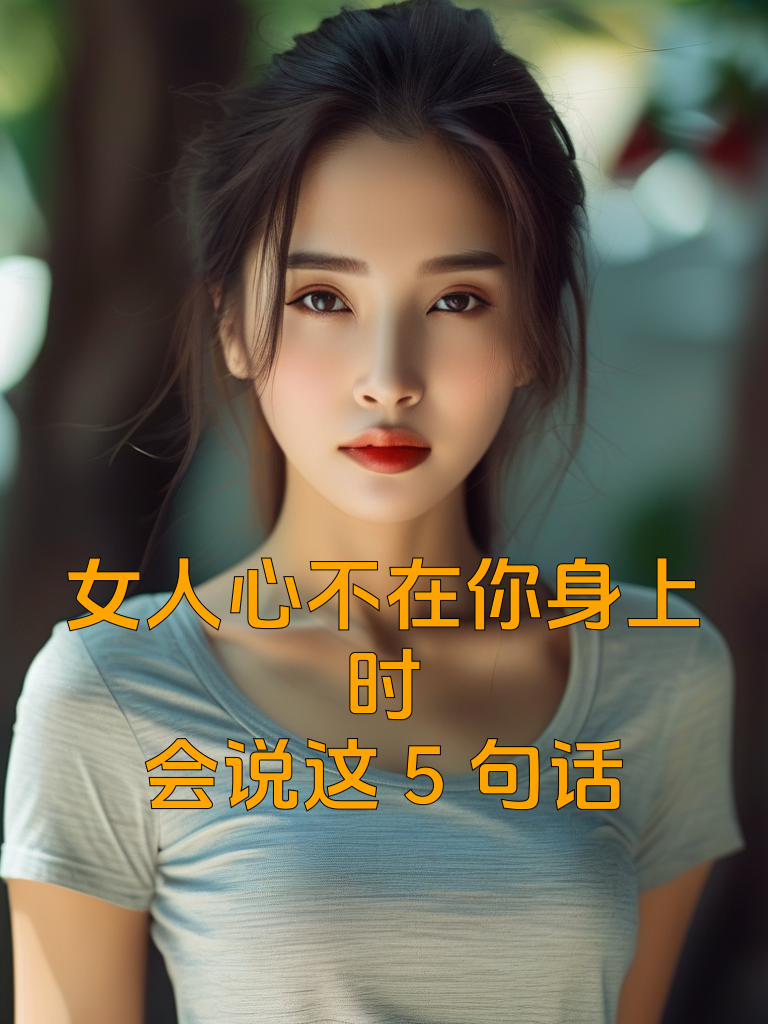 女人心不在你身上时，会说这5句话