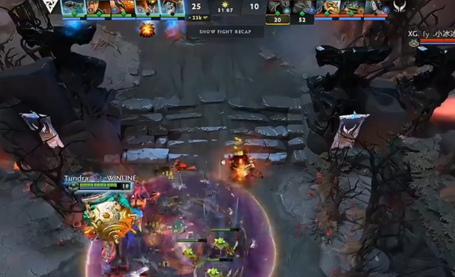 XG今日首战不敌小组头名Tundra，感觉队伍要特别复盘、加强一下16-20分钟