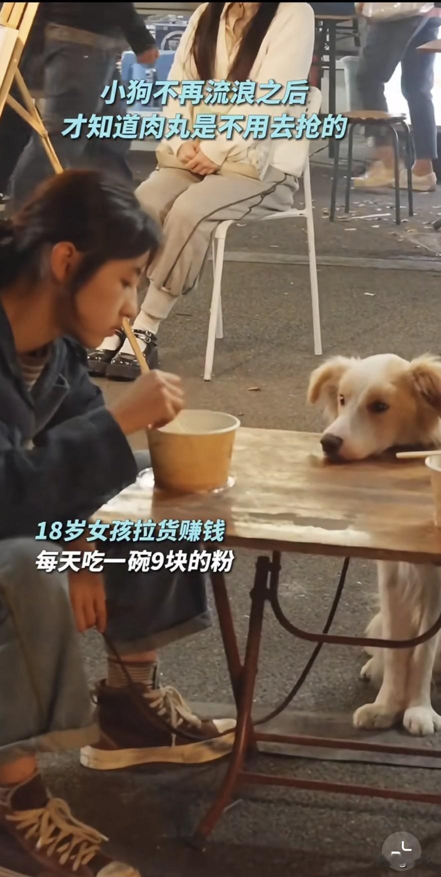 泪目了！一位18岁女孩每天拉货赚钱，过得非常艰辛，由于知道赚钱难，所以也很节约，