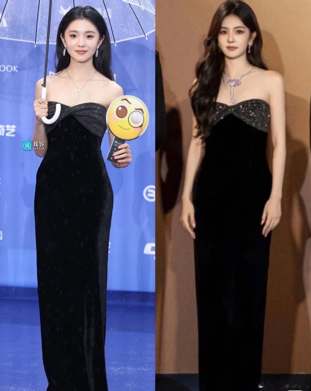 刘浩存和白鹿撞衫了，谁土谁壮很明显了～