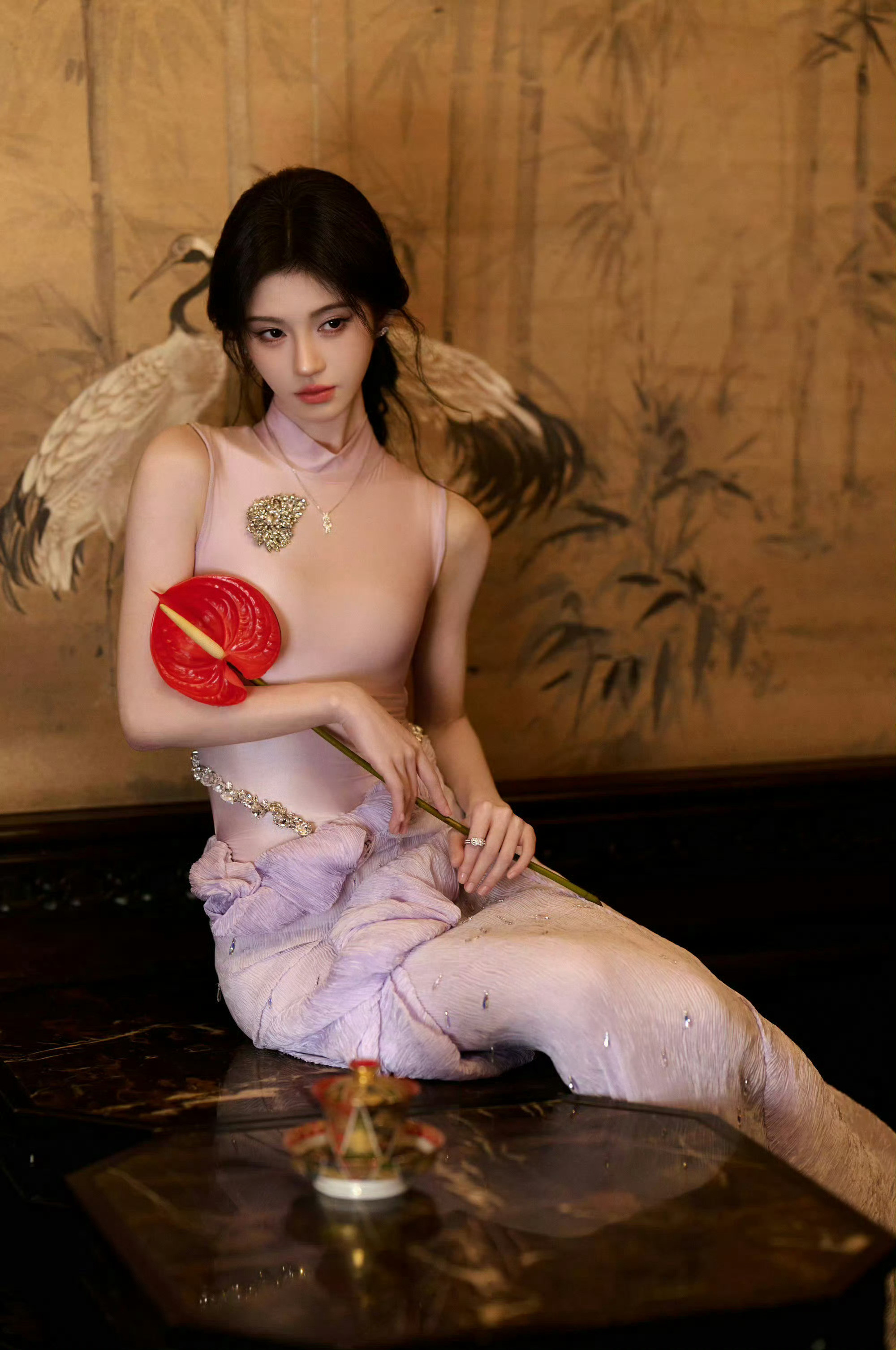 美人鱼鞠婧祎。[大笑]​​​