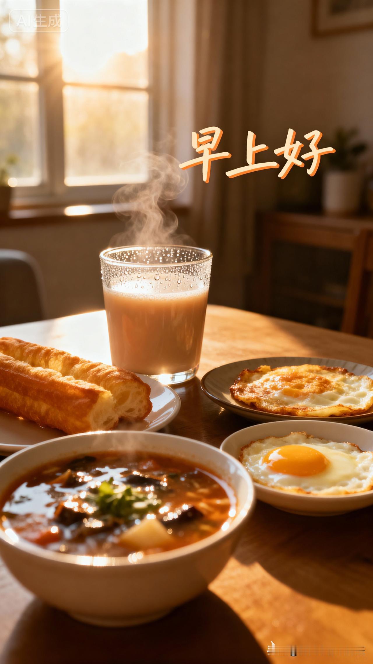 早餐吃啥可是个学问，得营养均衡才行。碳水化合物不能少，像全麦面包、玉米、红薯、