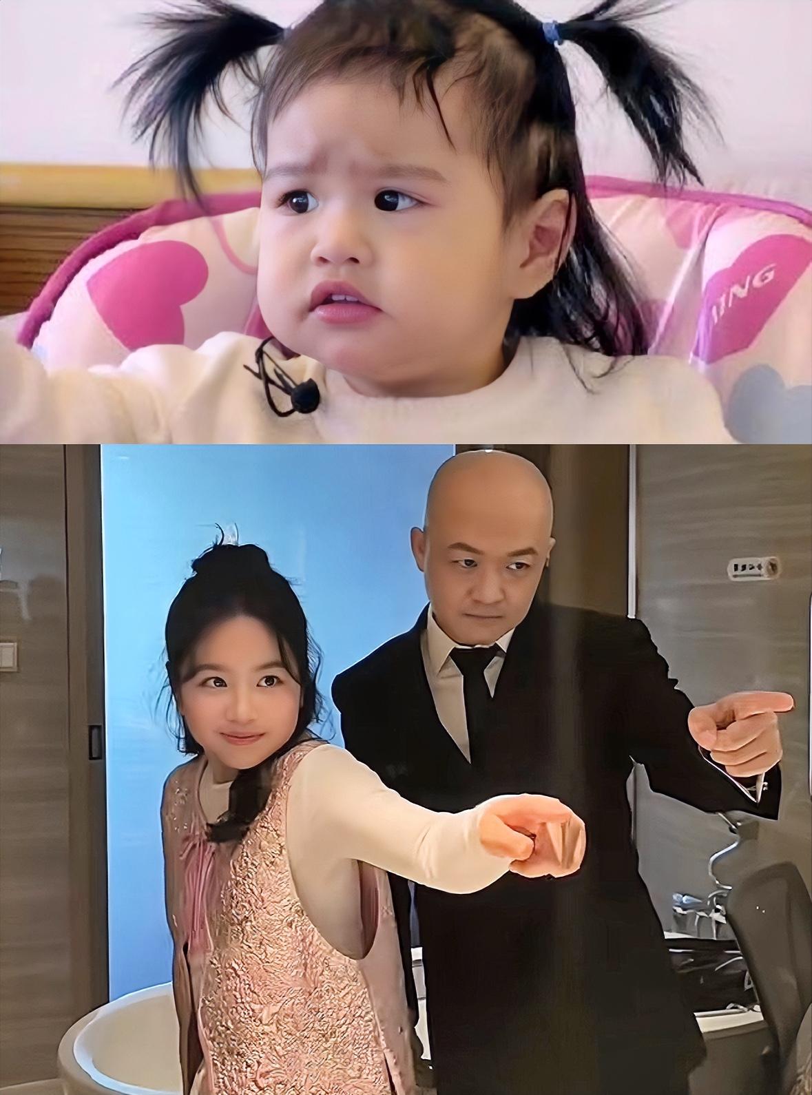 转眼饺子就长大了！谁能想到包贝尔的姑娘长大了五官幻视李兰迪。小时候可可爱爱的小