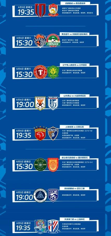 中超联赛第四轮比赛结果预测：国际比赛日过后，中超联赛即将在周末迎来第四轮的较量