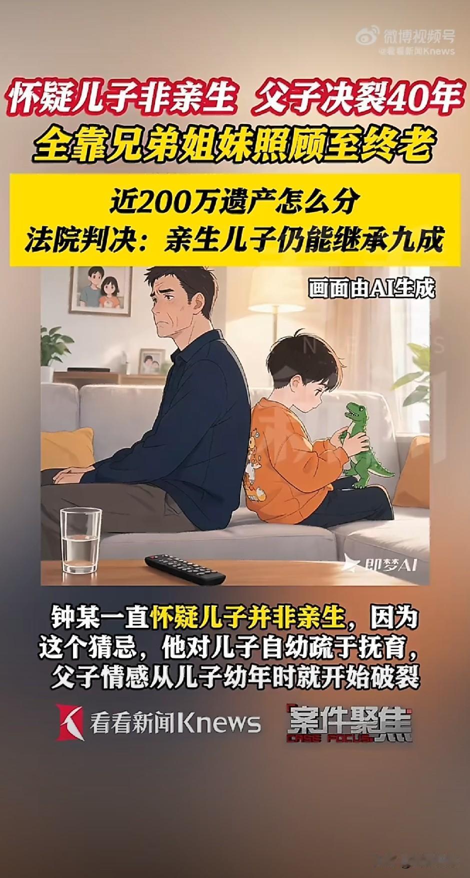 “赡养老人的时候不见人，要继承财产的时候却跳了出来，凭什么？”上海，一男子和父亲