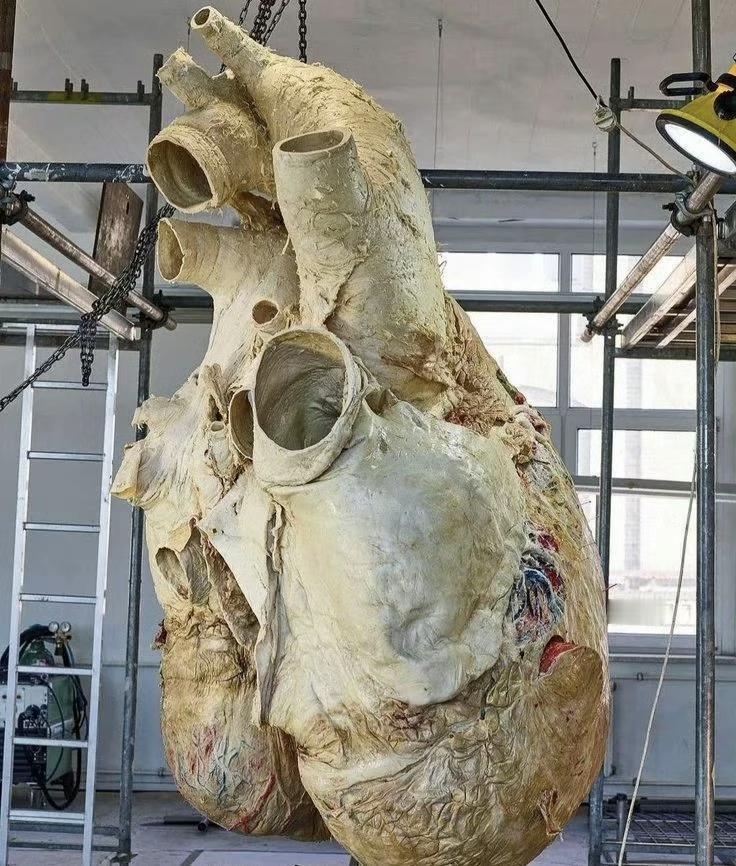 蓝鲸的心脏真是令人惊叹，这得多大的马力，或者“鲸力”？蓝鲸的心脏，无论尺寸、