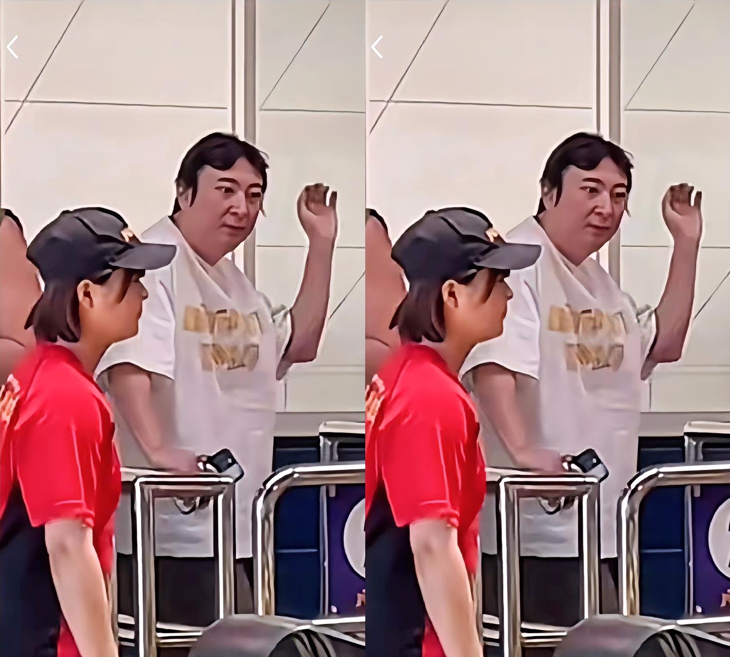 东京银座街头，37岁的王思聪佝偻着背买路边摊小吃，脖子前倾，步履拖沓，像个小老头