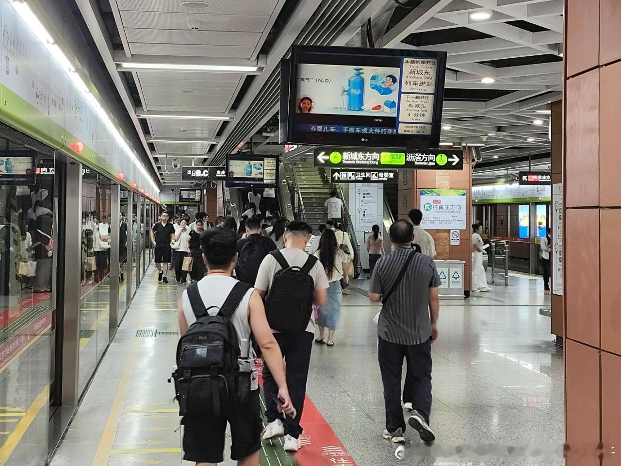 【广佛地铁→佛山地铁】网友：2026年9月18日（周五）广佛地铁、佛山地铁晚间客