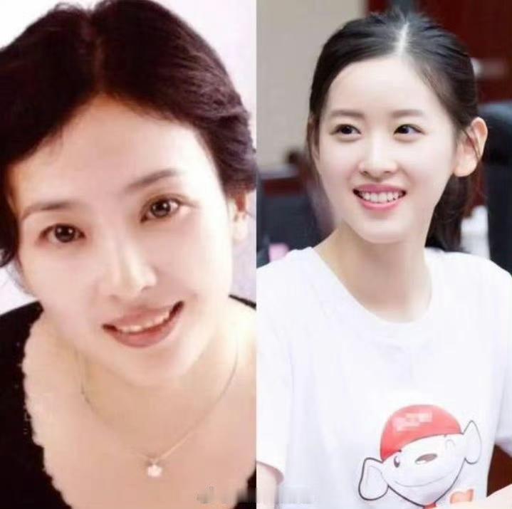 基因暴击！章泽天刘亦菲妈妈年轻时撞脸了？谁扒出来的旧照啊！章泽天妈妈和刘亦