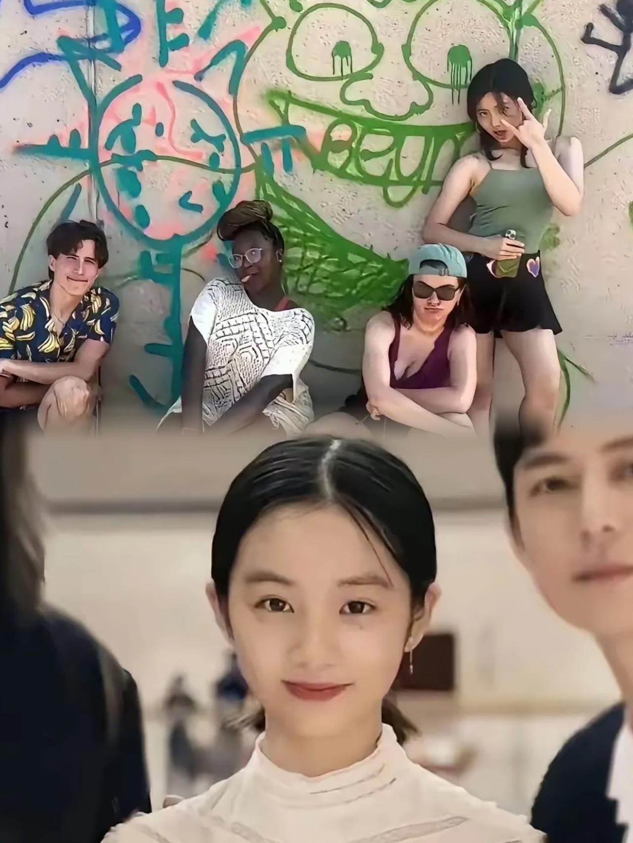 网上都在议论那个去美留学的“星二代”，说她像被按了刷新键。我也看了照片，确实