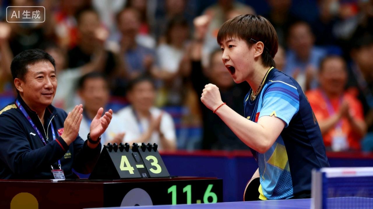 3-0到3-3再赢！王艺迪鏖战65分钟拒逆转，张本美和被打服，国乒独苗扛住了