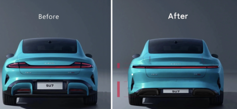 假如小米尾灯长这样，有没有更协调一点