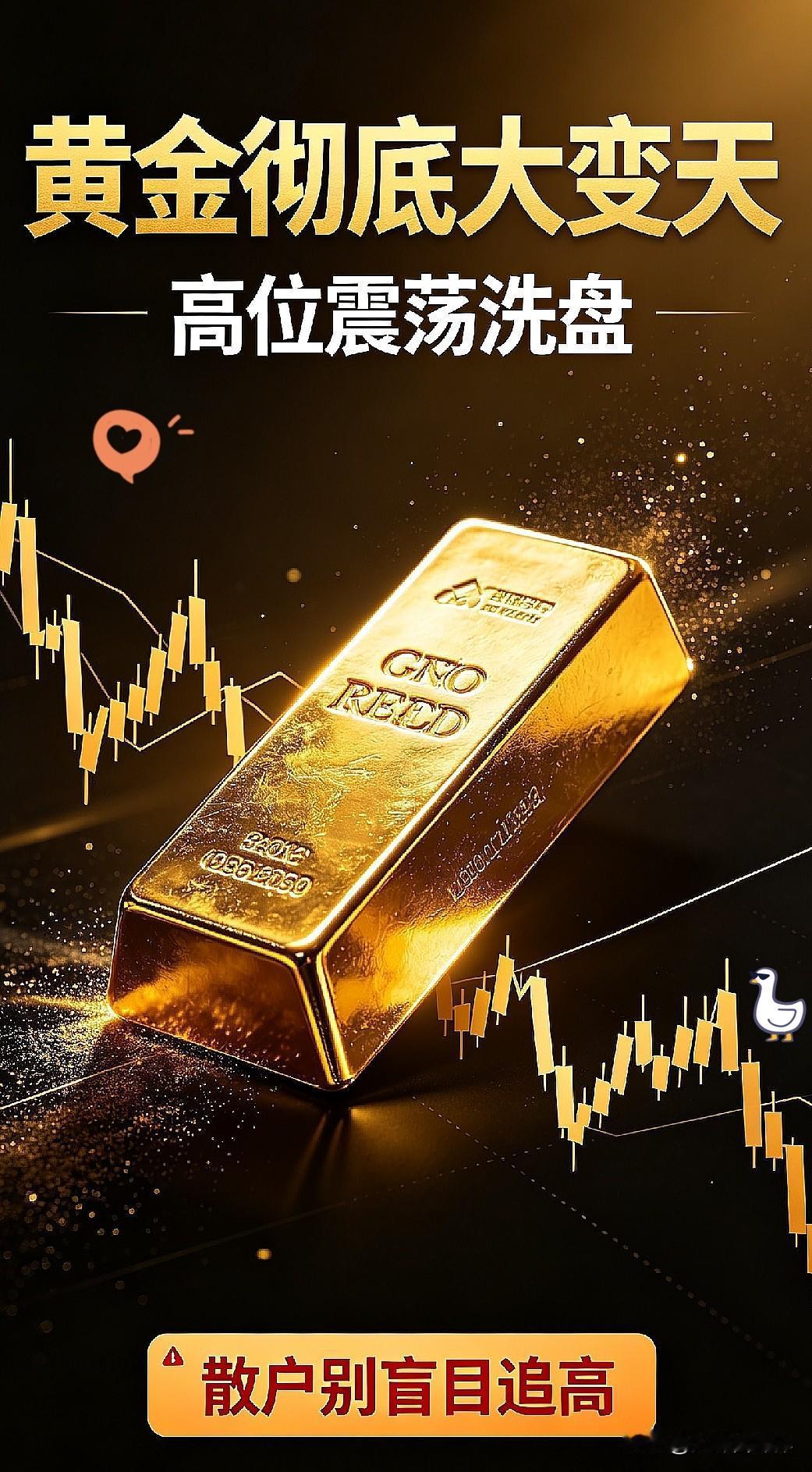 黄金彻底大变天！高位震荡洗盘，散户别再盲目追高近期黄金持续高位宽幅震荡，多