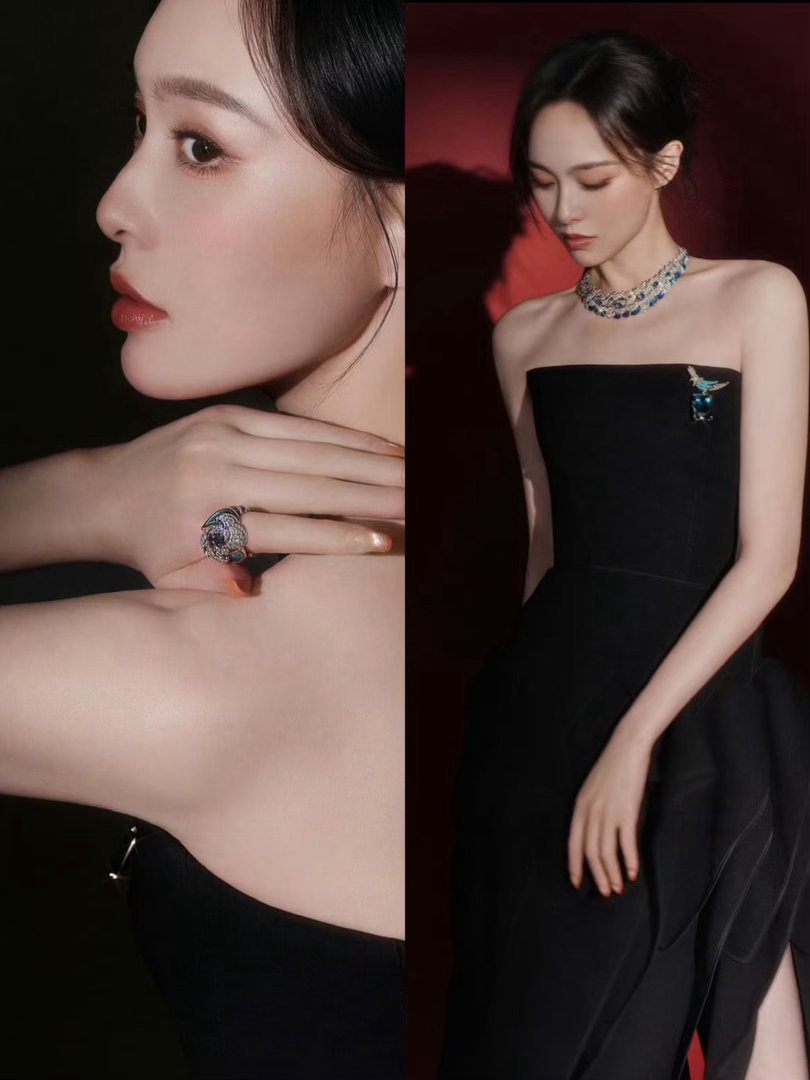 我觉得唐嫣和Tiffany真的好不搭…没有高级感拍珠宝穿丝袜…格格不入