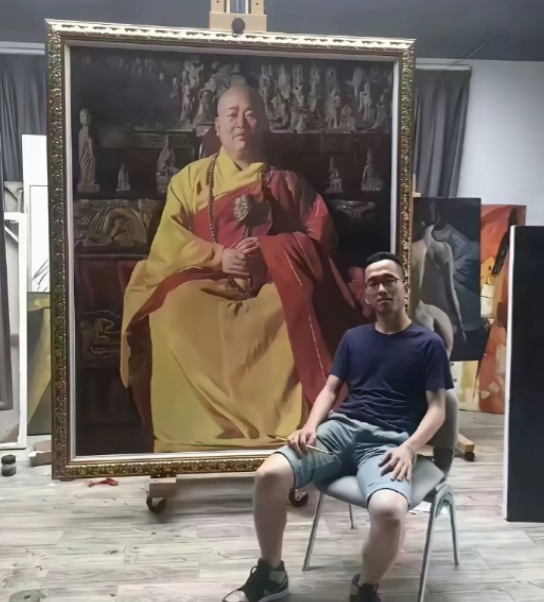 释永信事件的第一直接受害者（调侃）出现了。一个画画的大哥，已经画了半年时间，