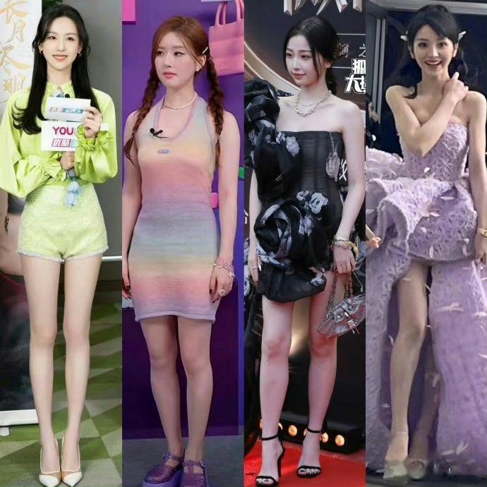 田曦薇、陈都灵、虞书欣、赵露思谁身材好？