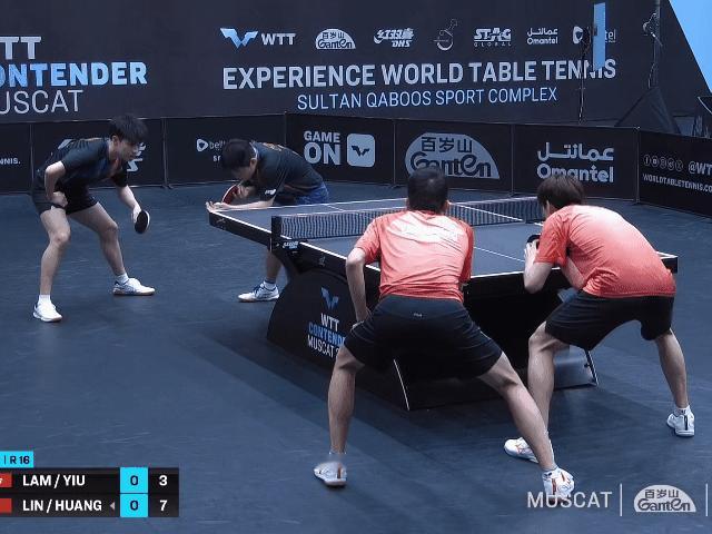第一局林诗栋/黄友政🇨🇳11-5林兆恒/姚钧涛🇭🇰​​​这一局对手有