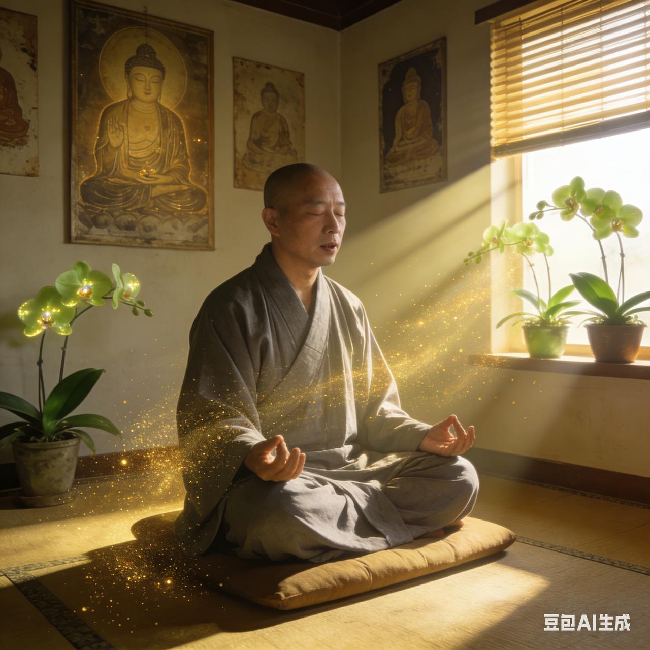 南朝时有个叫周舟的文人，喜爱谈禅信佛，后来竟抛家舍业，在常山涌泉寺出了家，法号圆