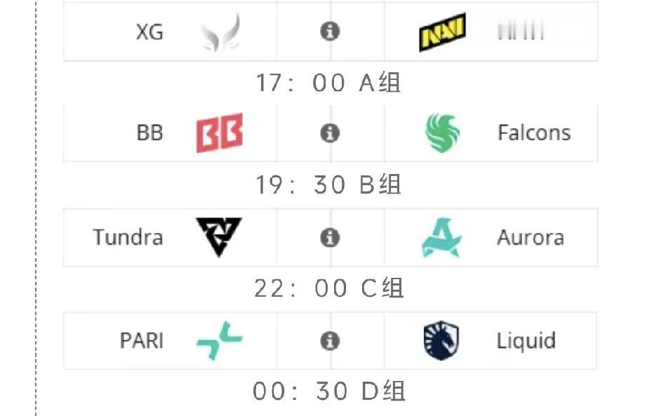 DOTA2:石油杯小组赛第二天赛程17:00XGvsNV，第二天打的相