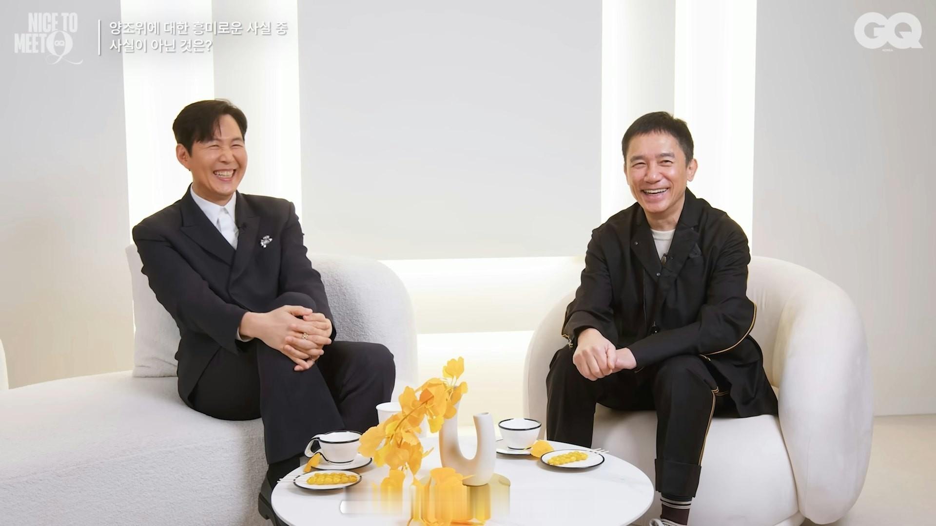 梁朝伟在🇰🇷宣传新片《寂静的朋友》时与李政宰进行了一场对谈，除了提到自己买电