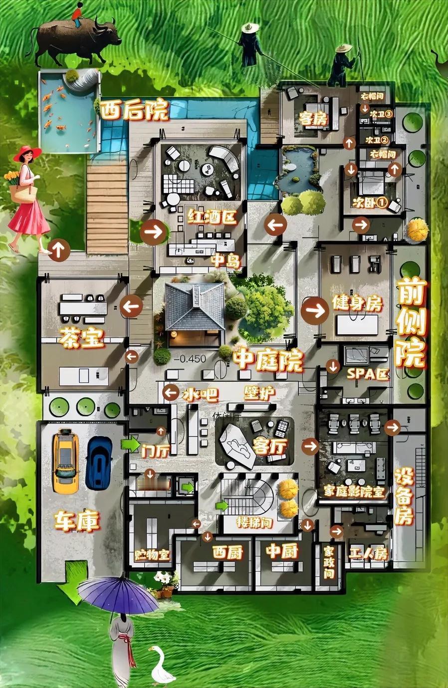 这世上最顶级的自建房，会取舍！给动线关系做减法，布局如戏，重在参规划，想法多，